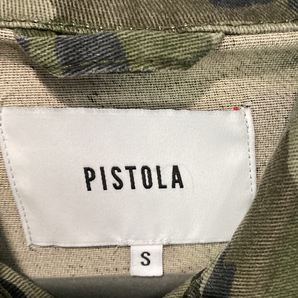 NWOT pistola camo denim cropped jacket size small - Picture 4 of 4